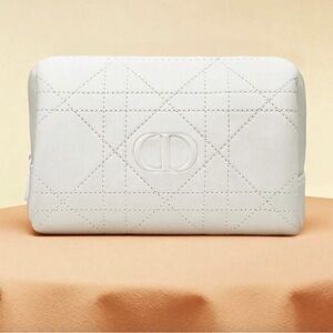 Dior Beauty White Quilted Cosmetic Case